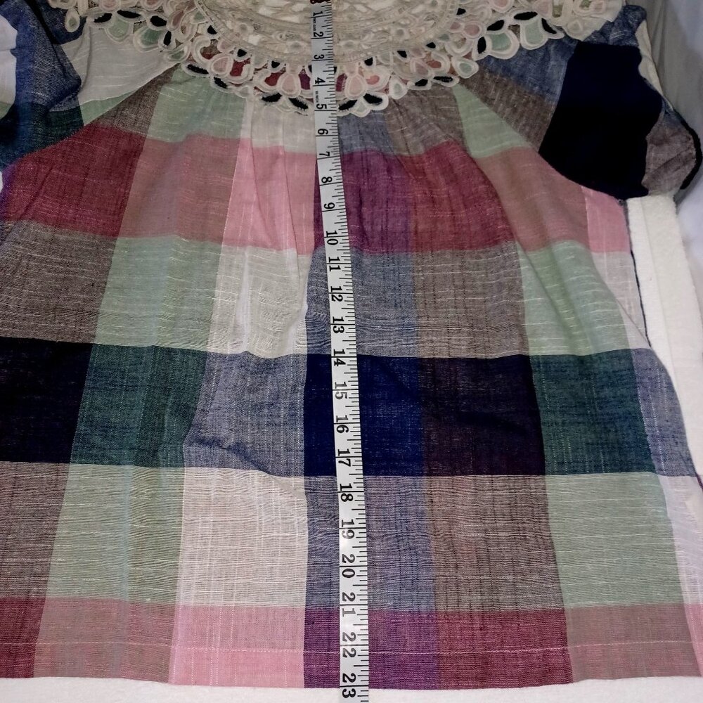 Mystree Patchwork Plaid Boho Cottagecore Crochet … - image 13